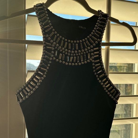 Metal Chain Design Black Dress - Picture 7 of 8